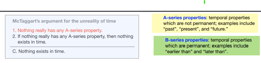 McTaggart argument against time
